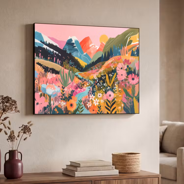 Art Frame - Rivier - Diepte - Bloemen — 4