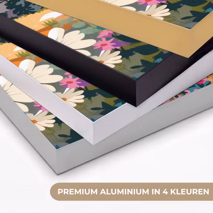 Art Frame - Rivier - Vallei vol bloemen - Levendig — 5