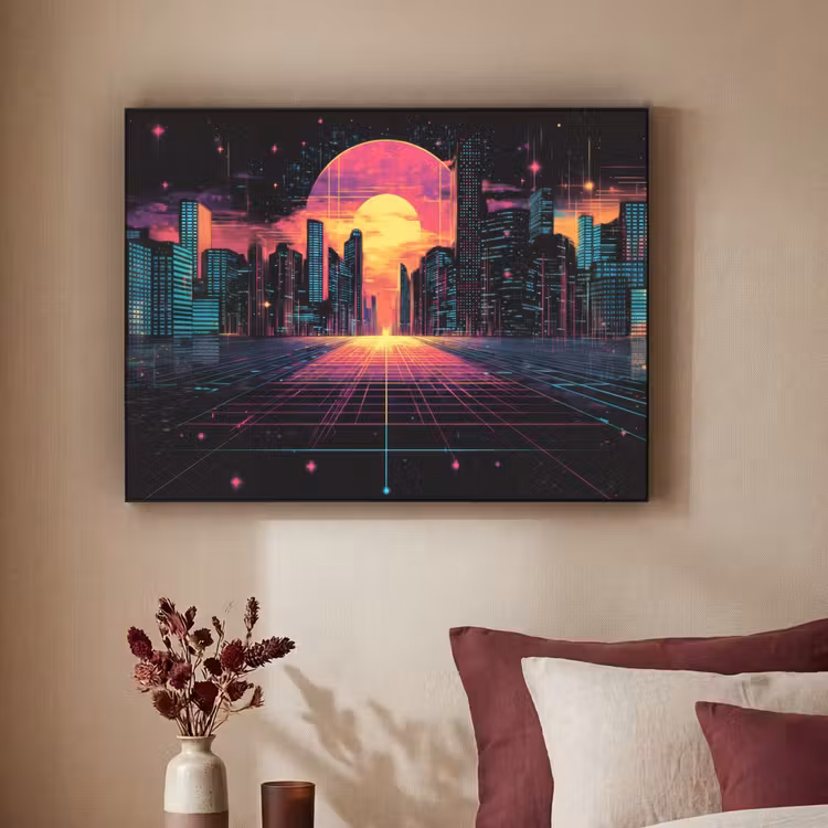 Art Frame - Stad - Gebouwen - Zon - Geel — 2