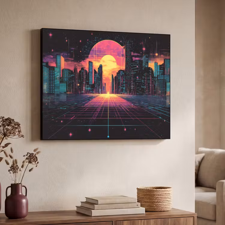 Art Frame - Stad - Gebouwen - Zon - Geel — 4