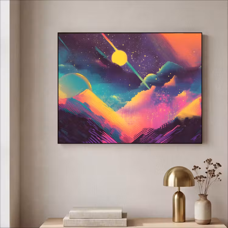Art Frame - Sterren - Bergen - Kleurrijk — 3