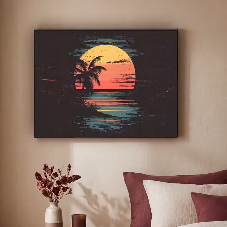 Art Frame - Strand - Minimalistisch - Zon - Oranje — 2