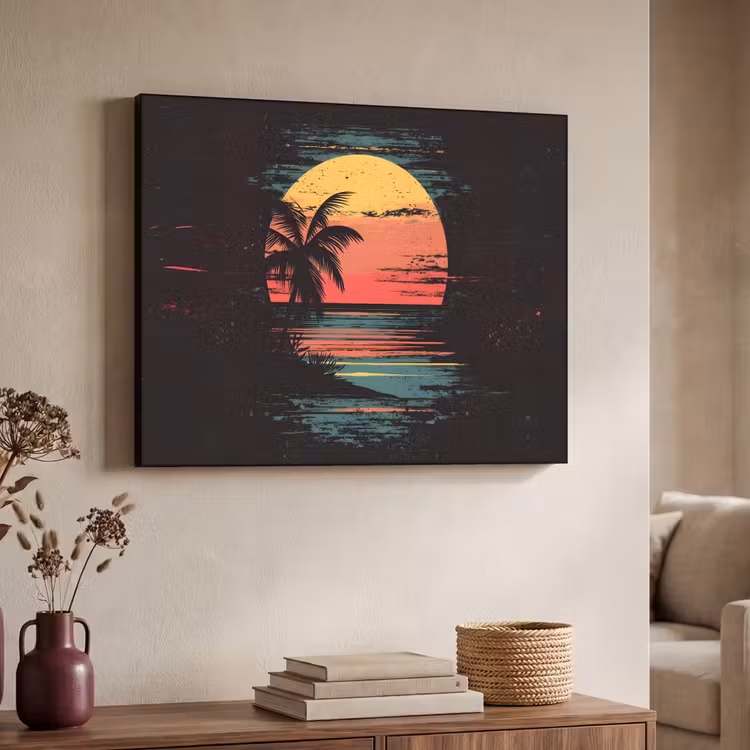 Art Frame - Strand - Minimalistisch - Zon - Oranje — 4