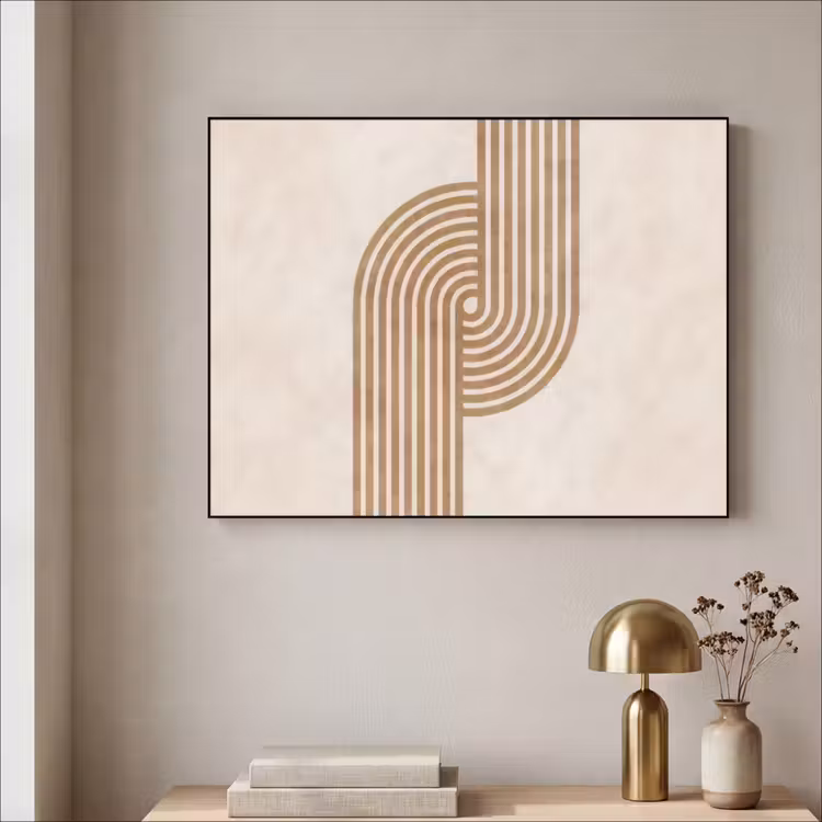 Art Frame - Symmetrische bocht - Koperkleurig — 3