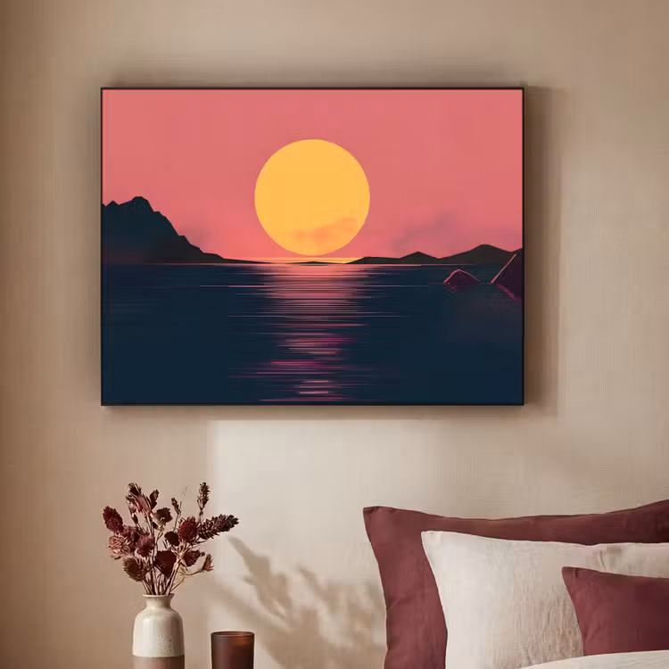 Art Frame - Zon - Geel - Bergen - Water — 2