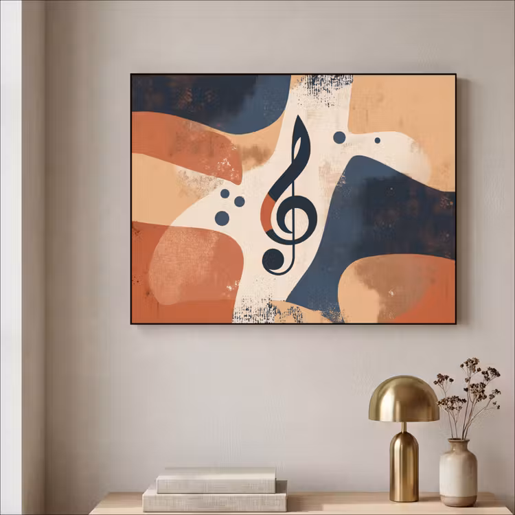 Art Frame - Sleutel - G - Abstract - Beige — 3