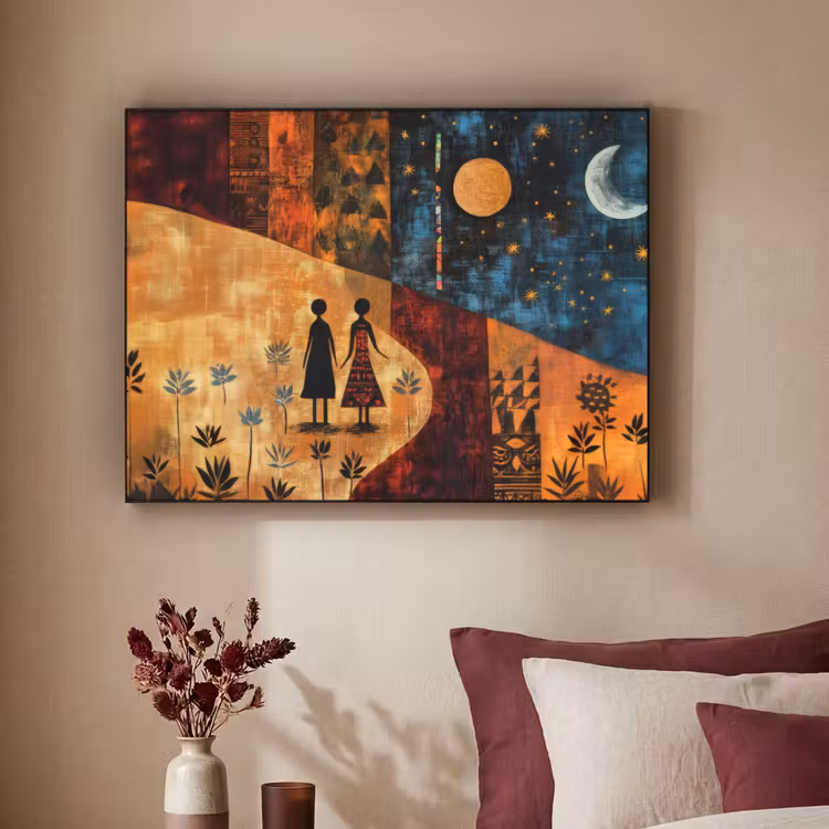 Art Frame - Silhouetten - Abstract - Zon - Maan — 2
