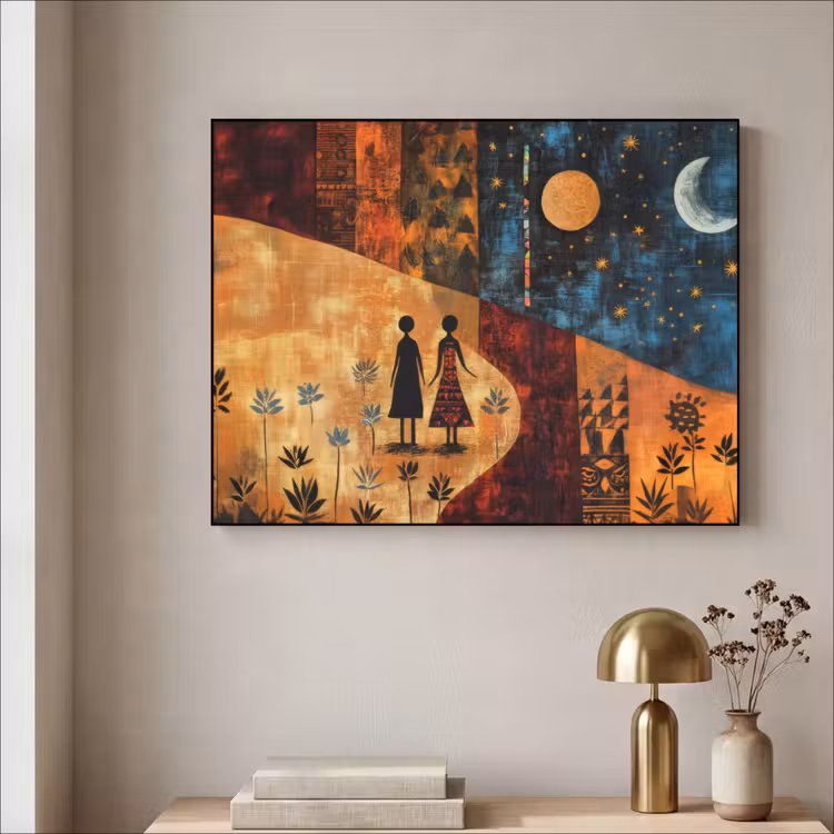 Art Frame - Silhouetten - Abstract - Zon - Maan — 3