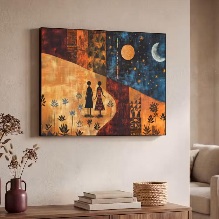 Art Frame - Silhouetten - Abstract - Zon - Maan — 4