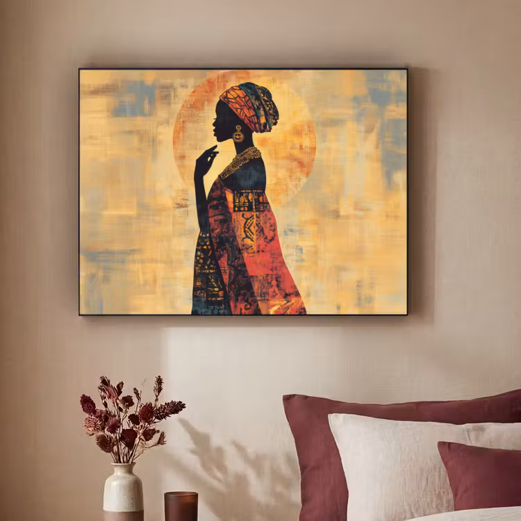 Art Frame - Vrouw - Silhouet - Patronen - Sierlijk — 2