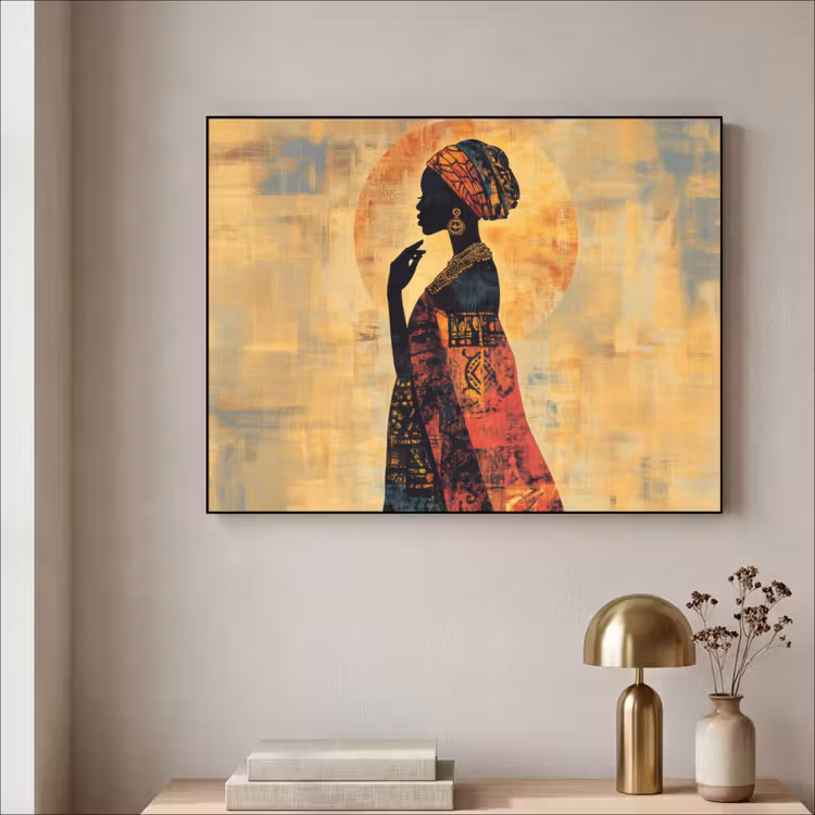 Art Frame - Vrouw - Silhouet - Patronen - Sierlijk — 3