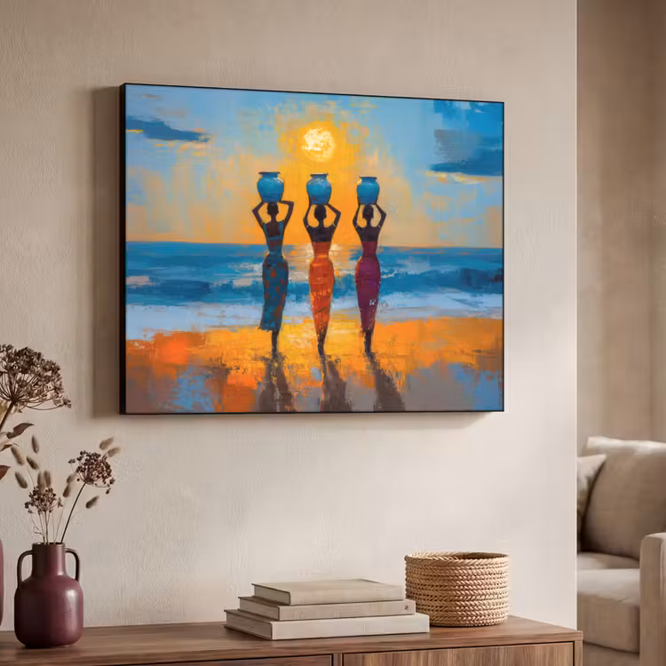 Art Frame - Vrouwen - Strand - Zondsondergang — 4