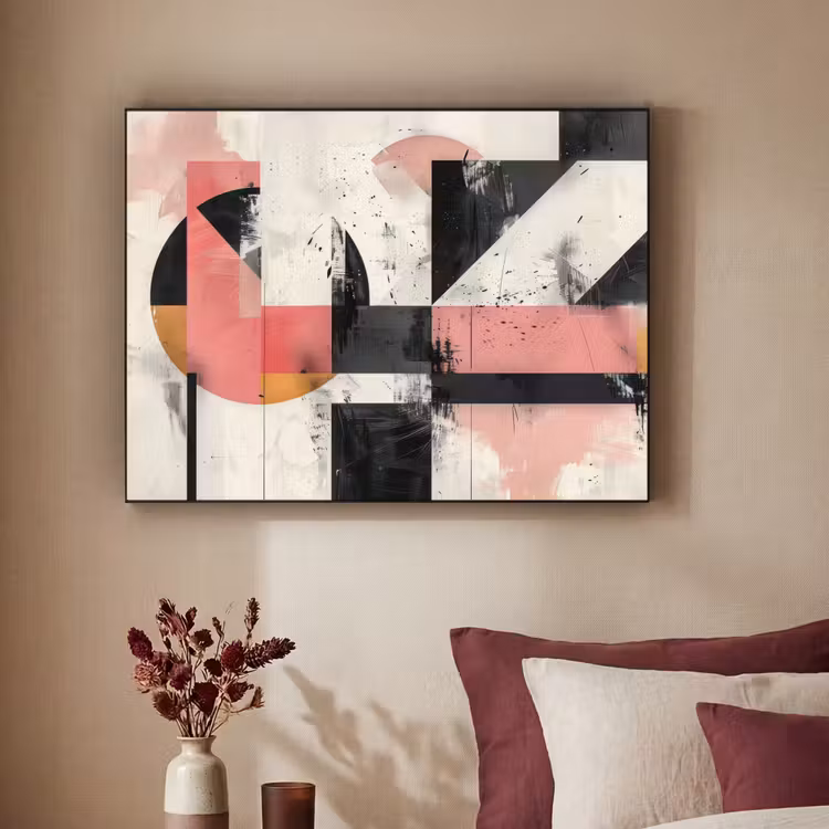 Art Frame - Roze - Abstract - Aesthetic - Modern - Vormen — 2
