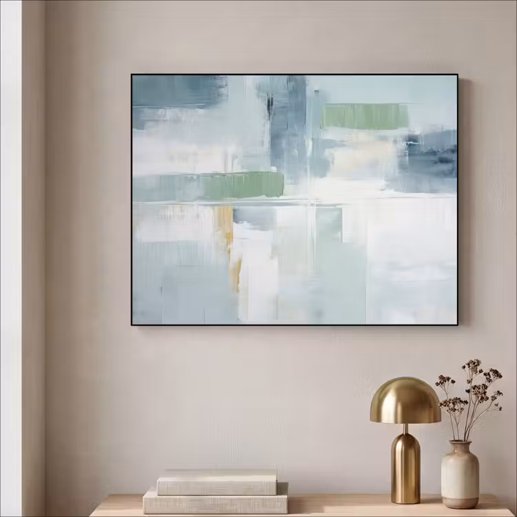 Art Frame - Verf - Moderne kunst - Abstract - Grijs — 3