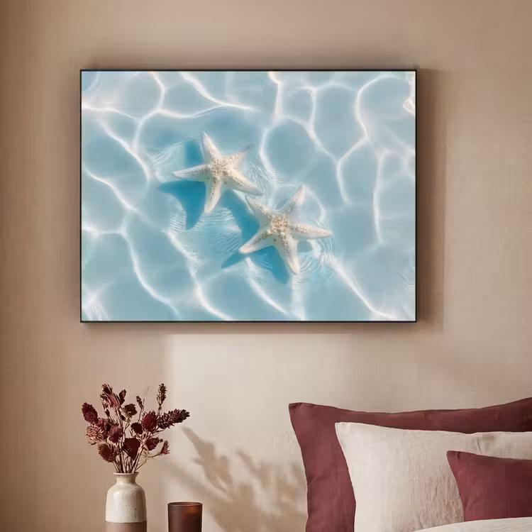 Art Frame - Zeesterren - Golvend water - Rustgevend — 2