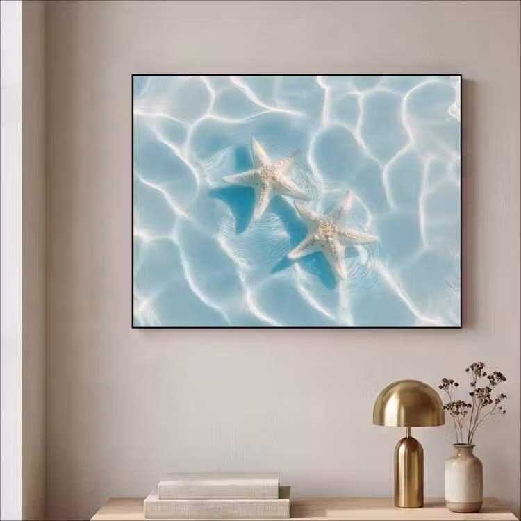 Art Frame - Zeesterren - Golvend water - Rustgevend — 3