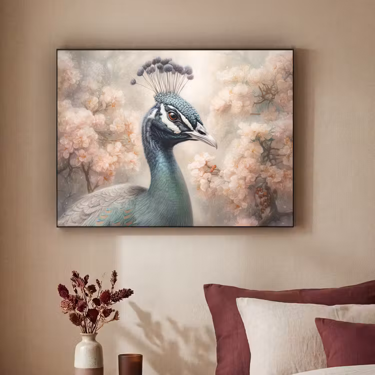 Art Frame - Pauw - Vogels - Bloemen - Boom - Botanisch — 2