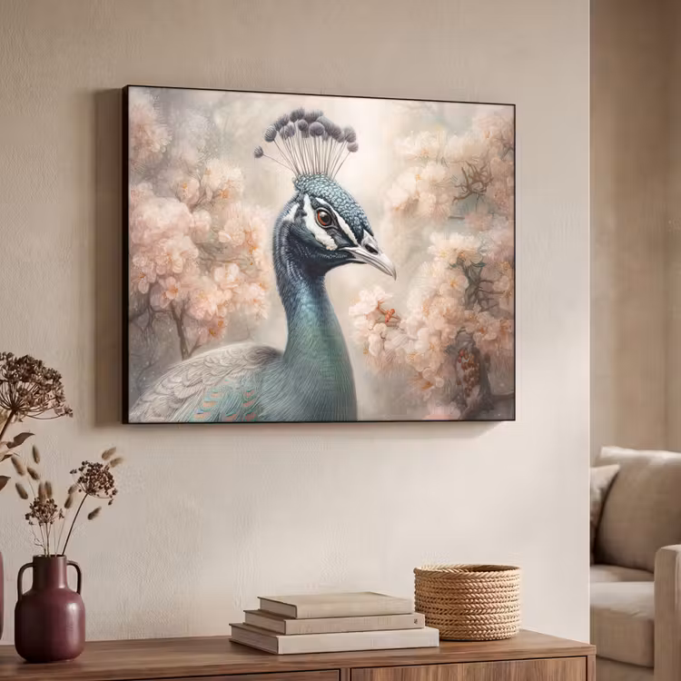 Art Frame - Pauw - Vogels - Bloemen - Boom - Botanisch — 4