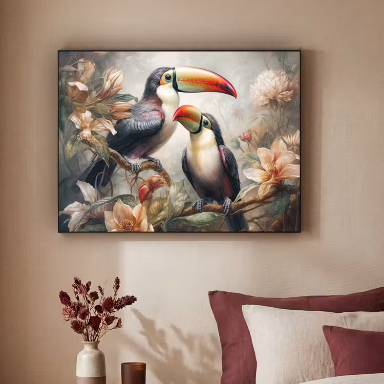 Art Frame - Toekan - Vogels - Bloemen - Jungle — 2