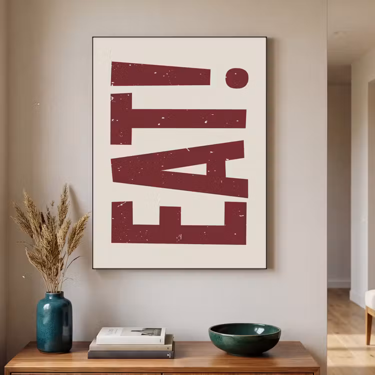 Art Frame - Red - Eten - Vintage - Decoratie — 3