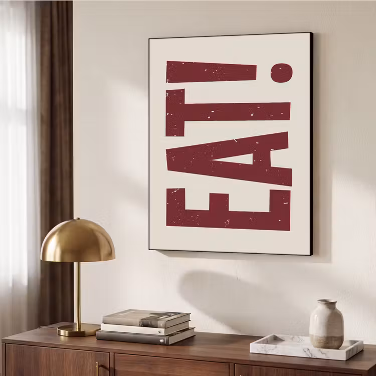 Art Frame - Red - Eten - Vintage - Decoratie — 7