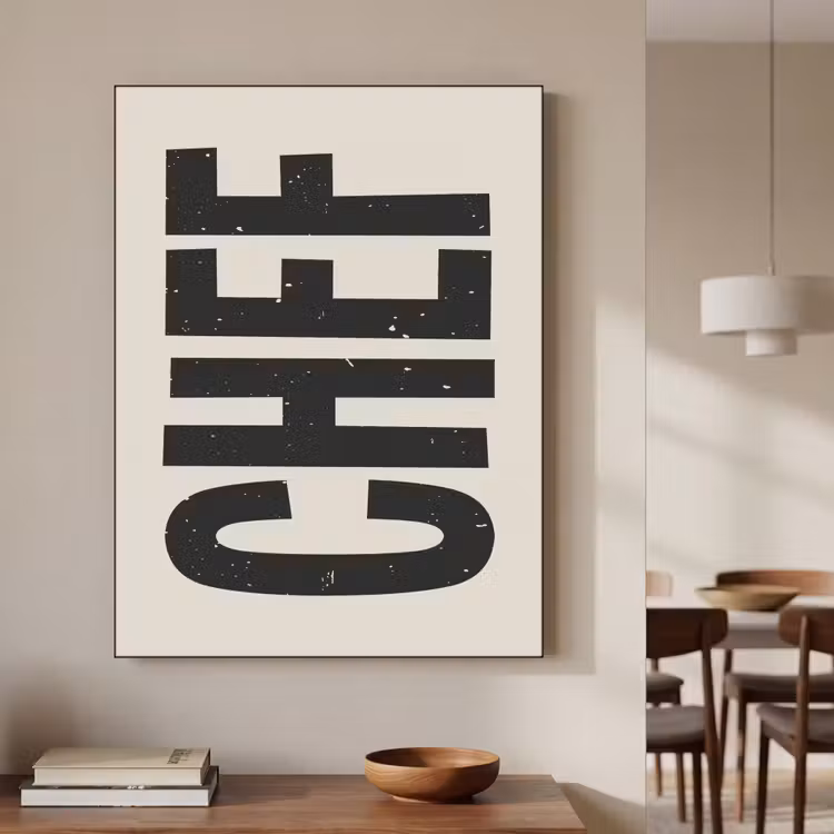 Art Frame - Vintage - Chef - Japandi - Zwart — 4