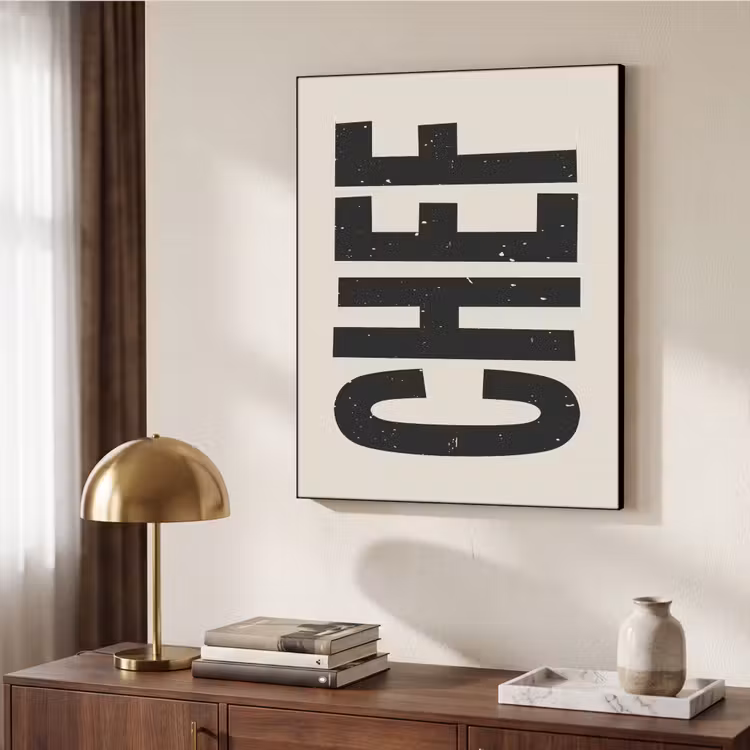 Art Frame - Vintage - Chef - Japandi - Zwart — 7