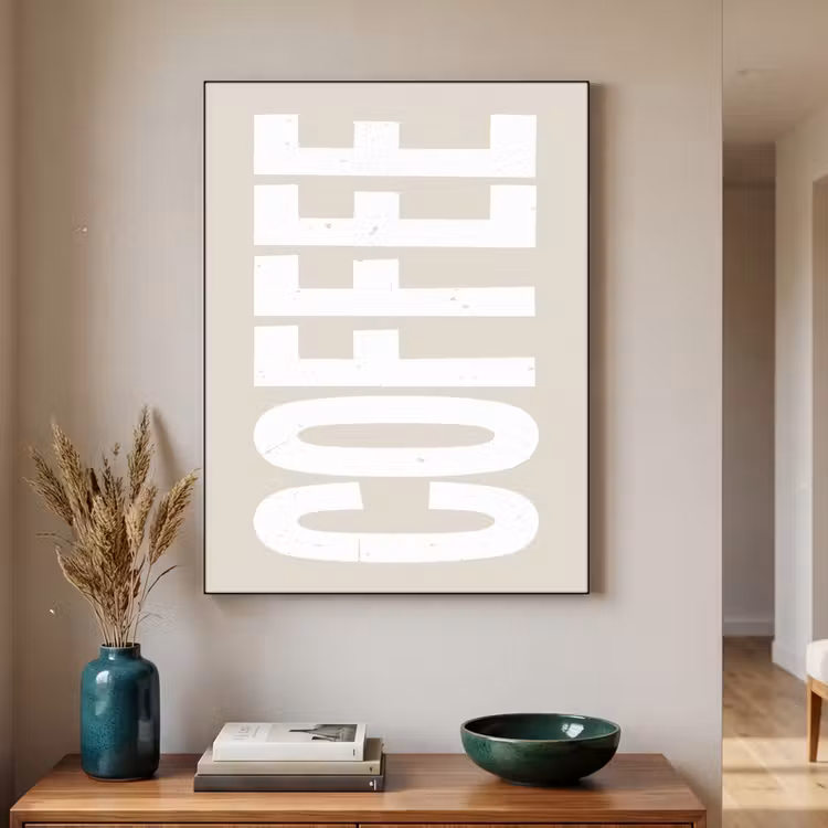 Art Frame - Wit - Koffie - Vintage - Decoratie — 3