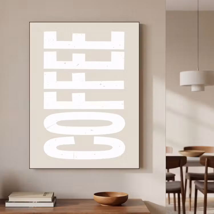 Art Frame - Wit - Koffie - Vintage - Decoratie — 4