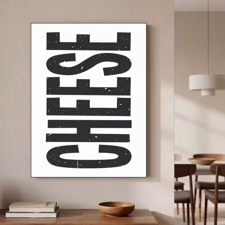 Art Frame - Zwart - Vintage - Cheese - Japandi — 4