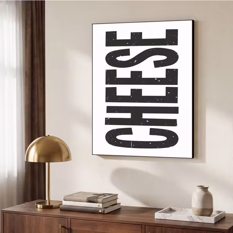 Art Frame - Zwart - Vintage - Cheese - Japandi — 6