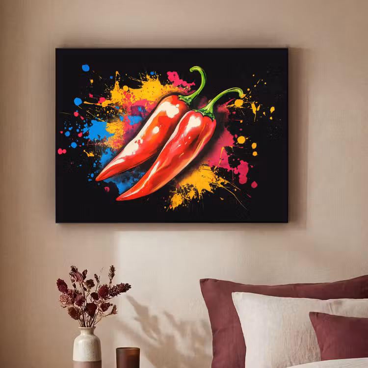 Art Frame - Peper - Graffiti - Verf - Abstract - Modern - Kleurrijk — 2