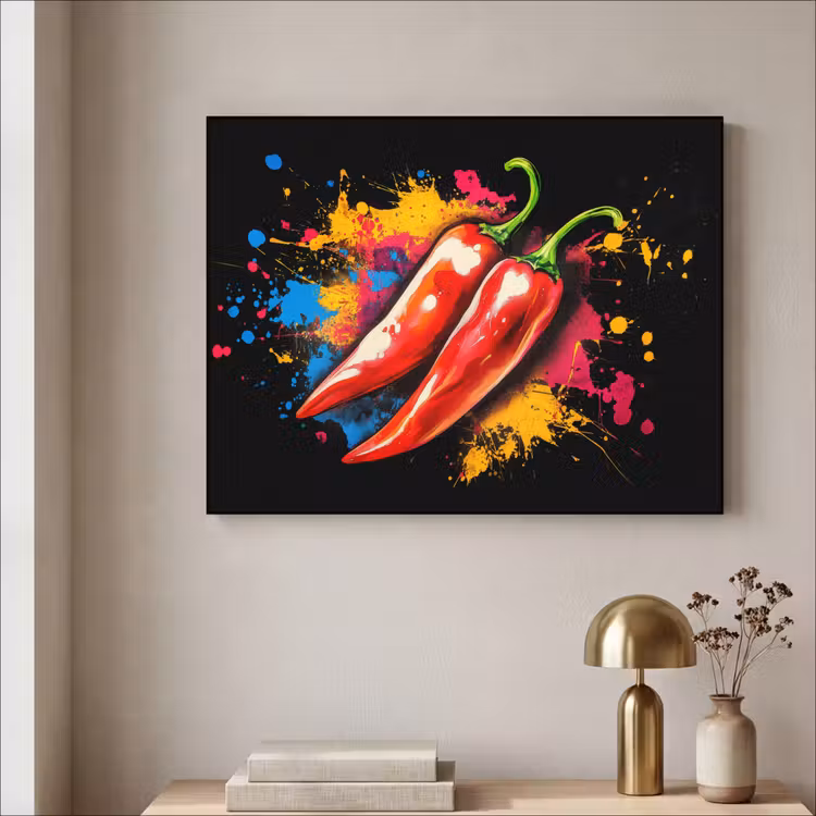 Art Frame - Peper - Graffiti - Verf - Abstract - Modern - Kleurrijk — 3