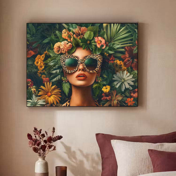 Art Frame - Vrouw - Panterprint - Jungle - Natuur - Luxe — 2