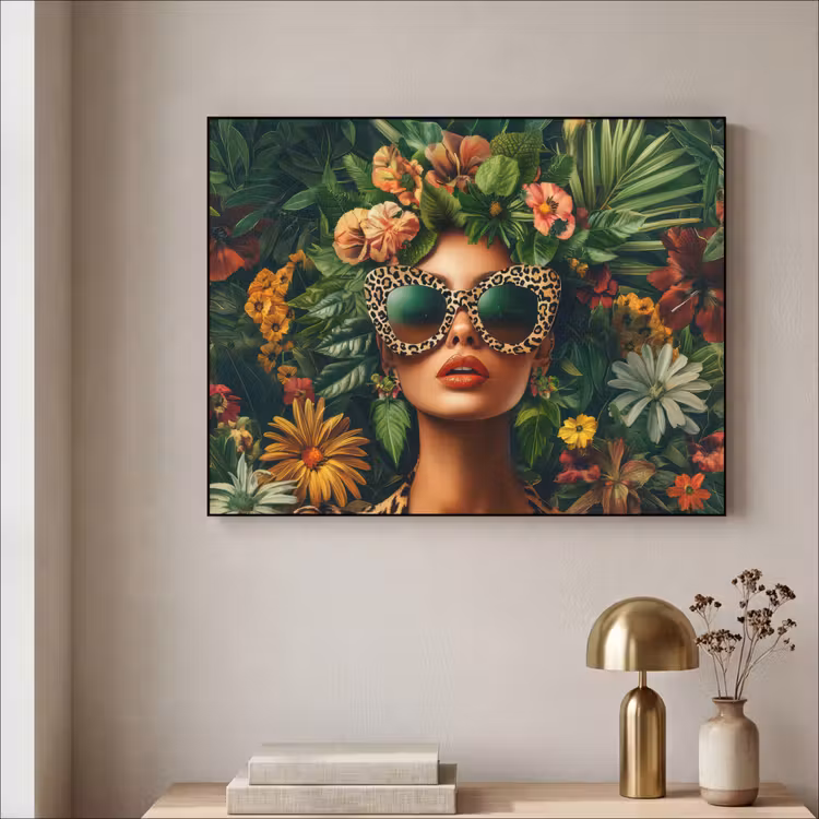 Art Frame - Vrouw - Panterprint - Jungle - Natuur - Luxe — 3