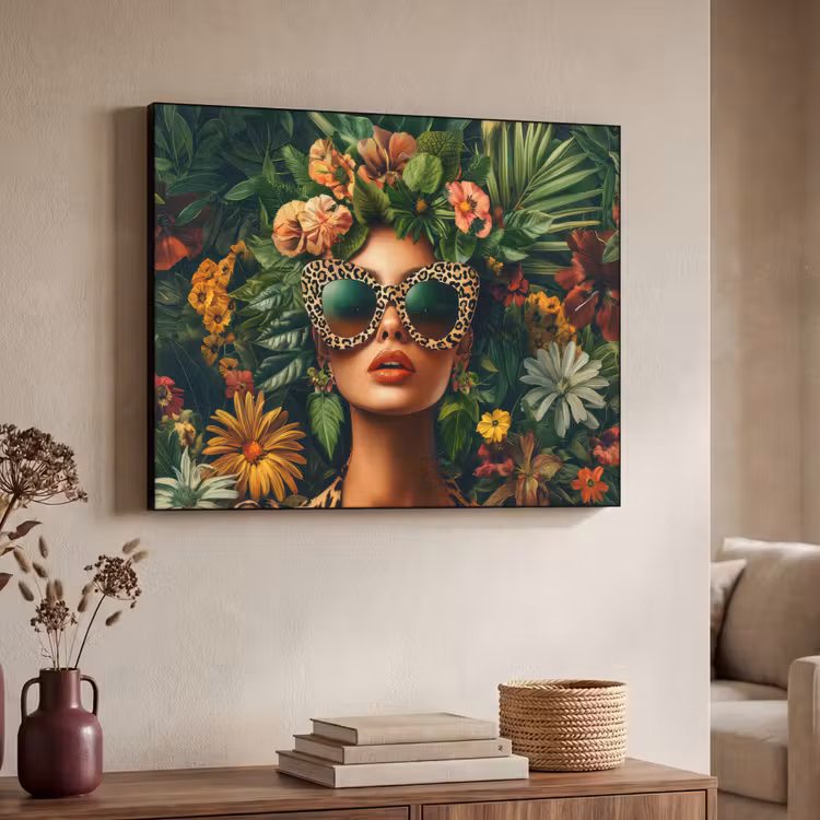 Art Frame - Vrouw - Panterprint - Jungle - Natuur - Luxe — 4