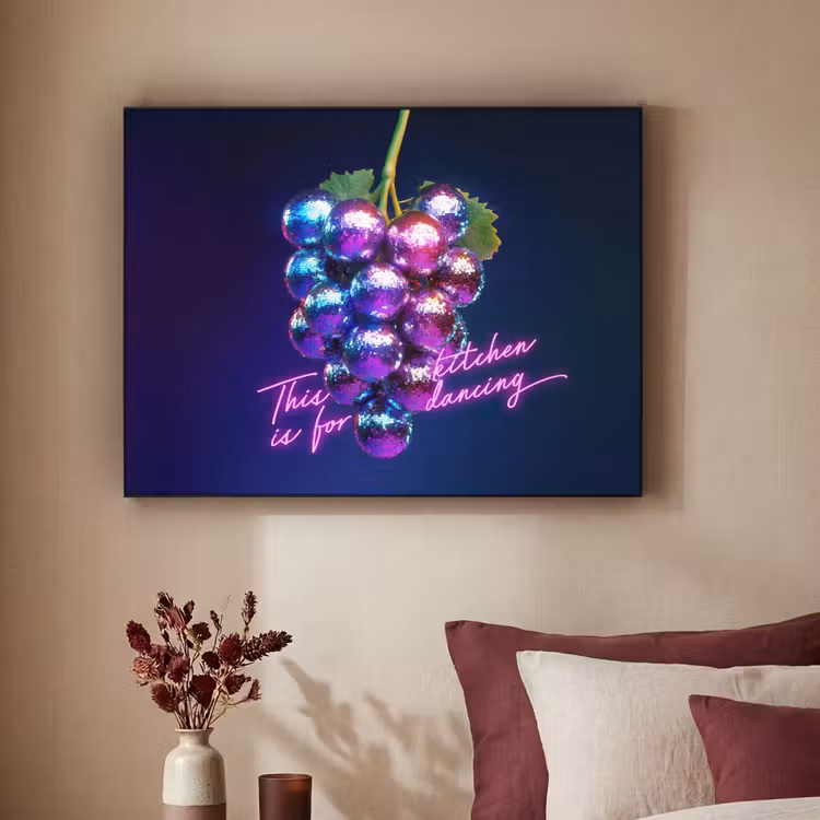 Art Frame - Quote - Neon - Disco - Druiven — 2