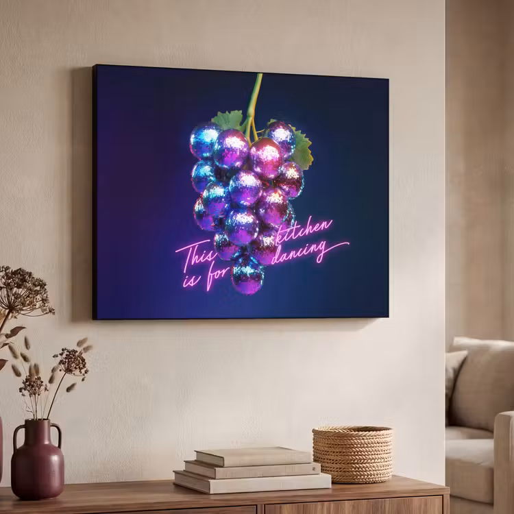 Art Frame - Quote - Neon - Disco - Druiven — 4