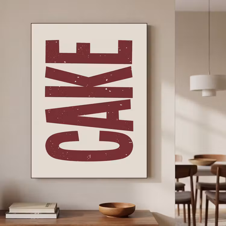Art Frame - Red - Cake - Decoratie - Eten — 5