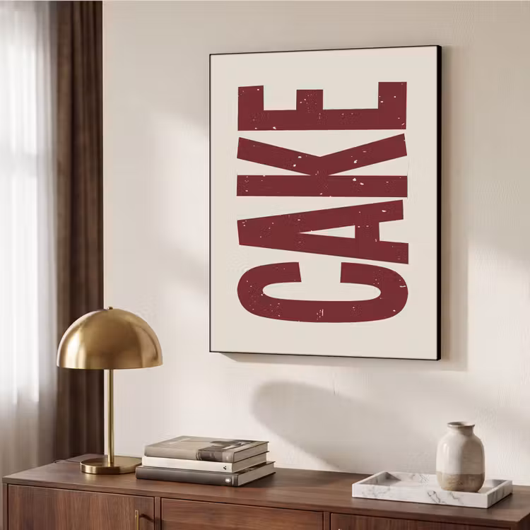 Art Frame - Red - Cake - Decoratie - Eten — 7