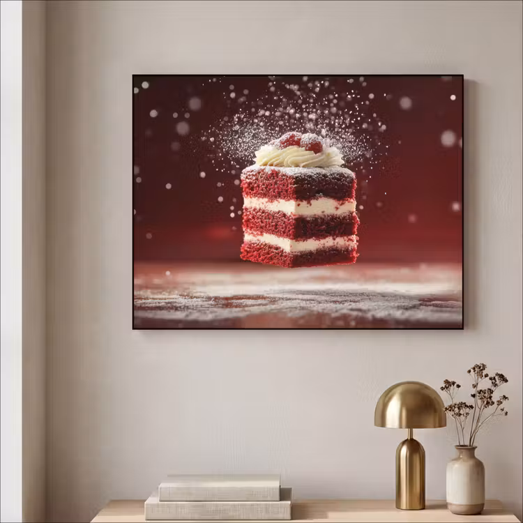 Art Frame - Rode - Velvet - Taart - Eten — 3