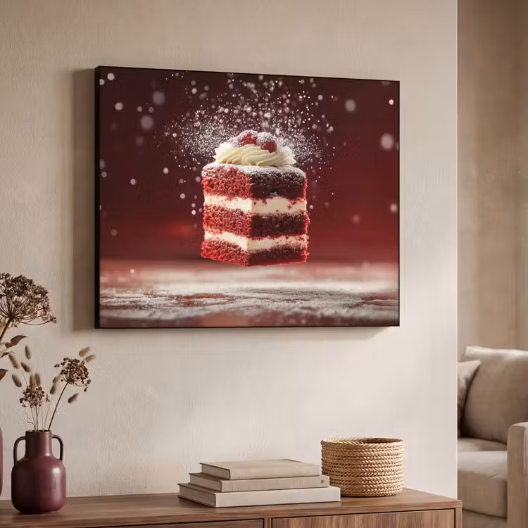 Art Frame - Rode - Velvet - Taart - Eten — 4