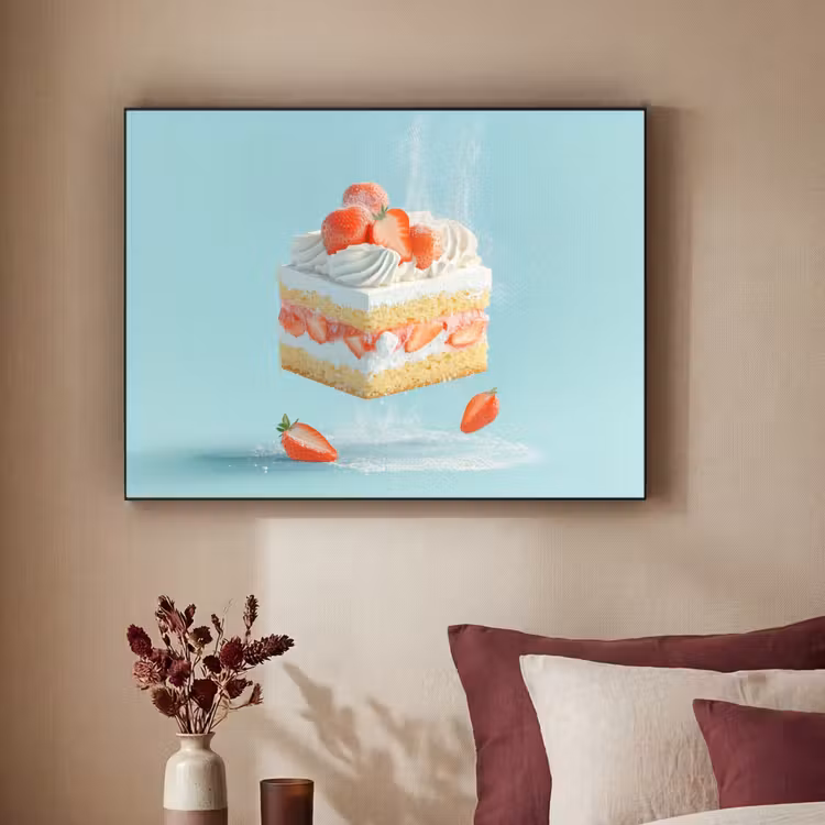Art Frame - Slagroom - Taart - Blauw - Eten — 2