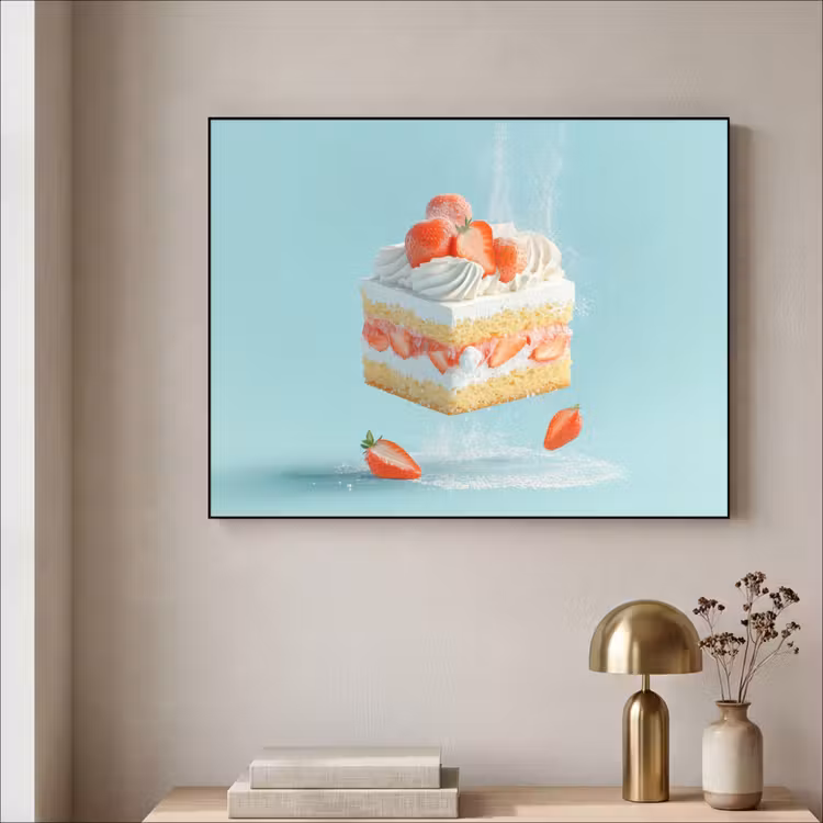 Art Frame - Slagroom - Taart - Blauw - Eten — 3
