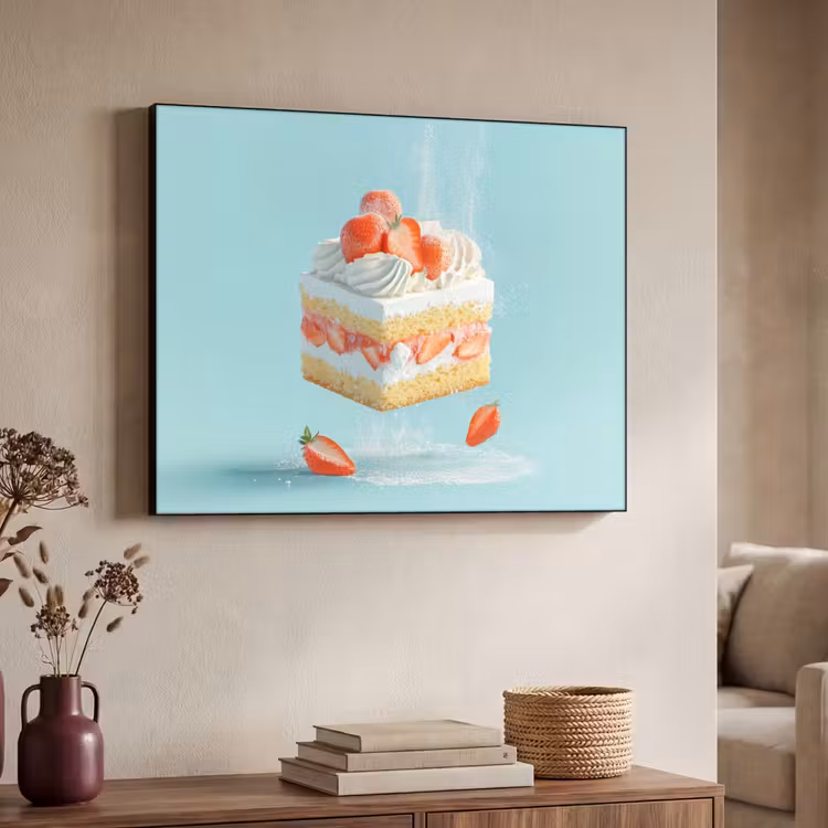 Art Frame - Slagroom - Taart - Blauw - Eten — 4
