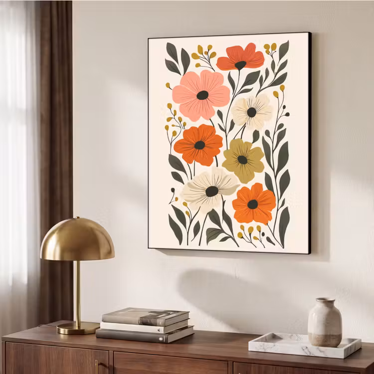 Art Frame - Veldbloemen - Stengels - Blaadjes - Groen — 6