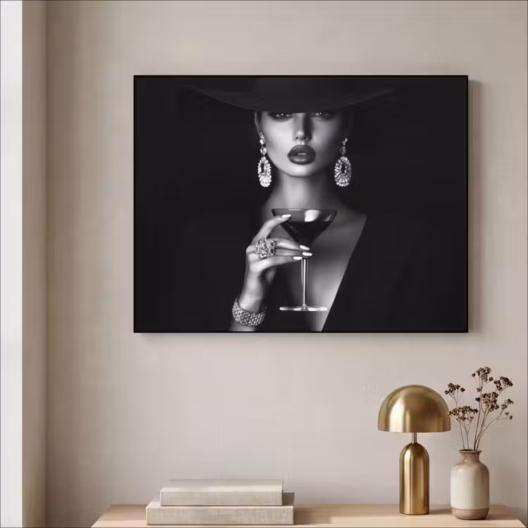 Art Frame - Vrouw - Cocktail - Chic — 3