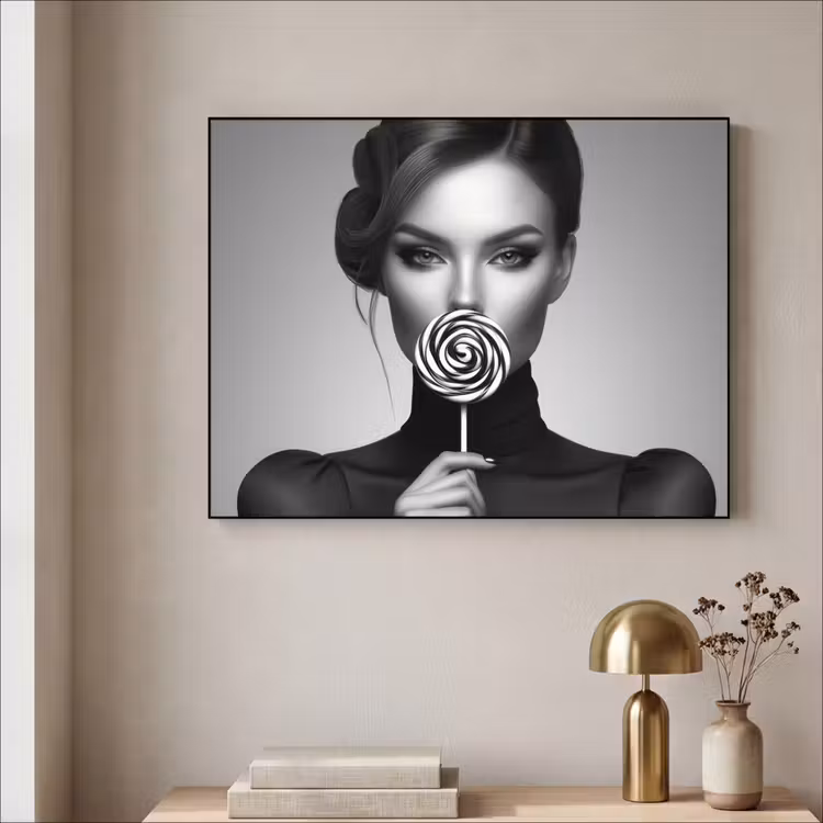 Art Frame - Vrouw - Lolly - Zwart — 3