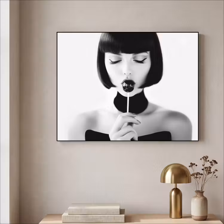 Art Frame - Vrouw - Lolly - Zwart - Wit — 3