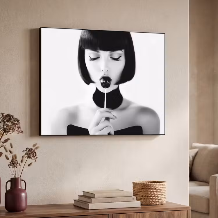 Art Frame - Vrouw - Lolly - Zwart - Wit — 4